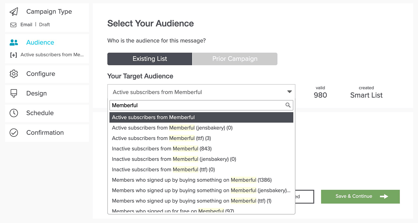 Targeting Memberful paid subscribers