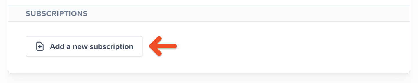 Add a new subscription