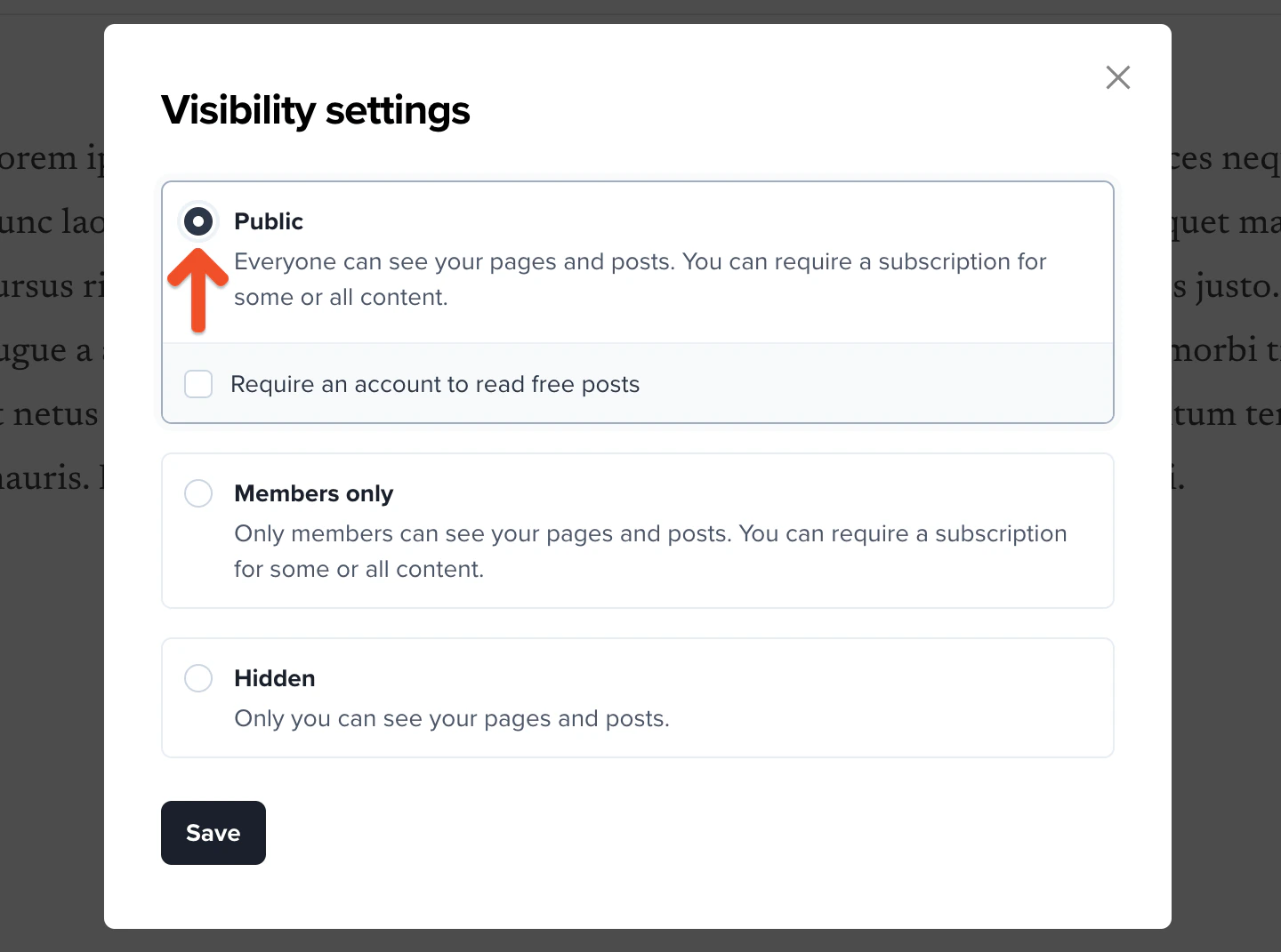 Enable member website