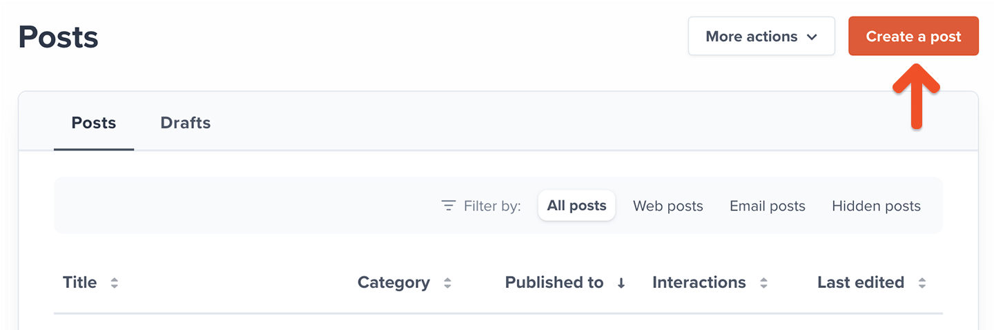 Create a Post