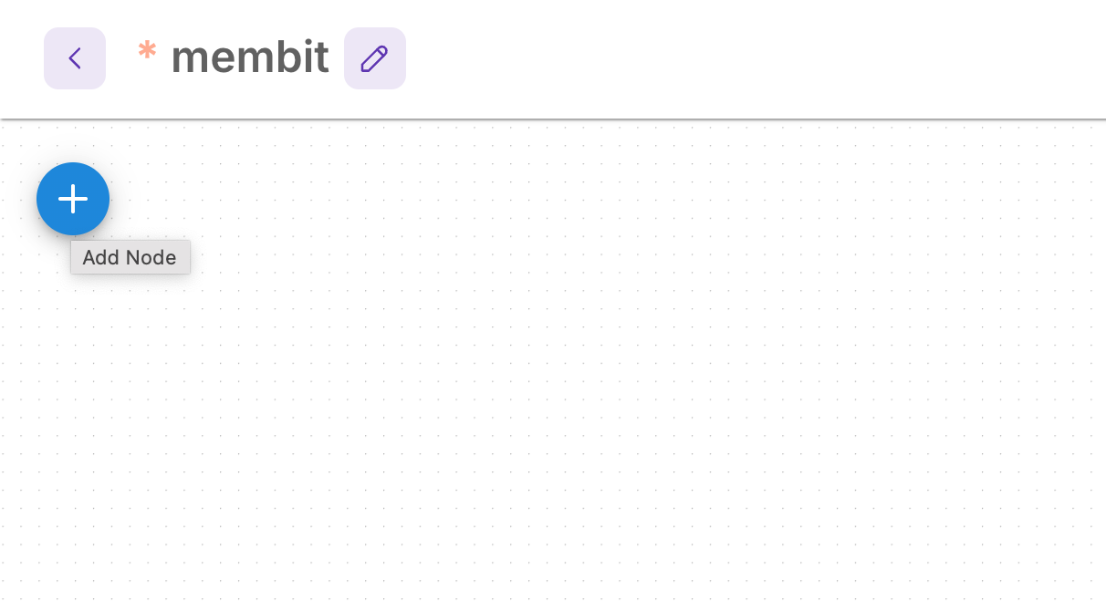 Flowise add node button in workflow editor