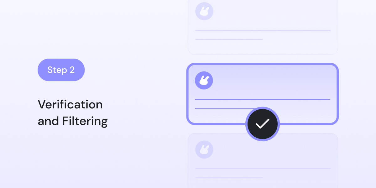 Verification and Filtering