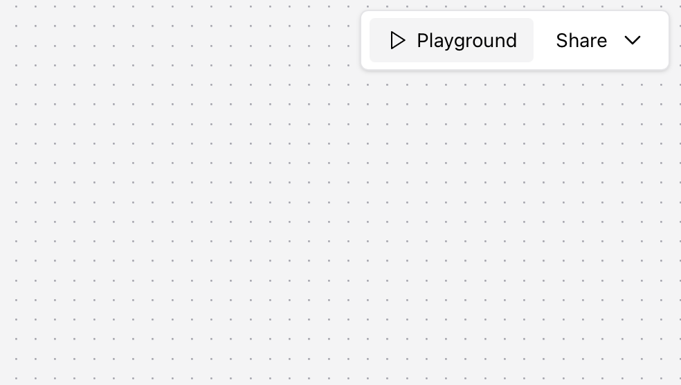 Langflow playground interface for testing workflows