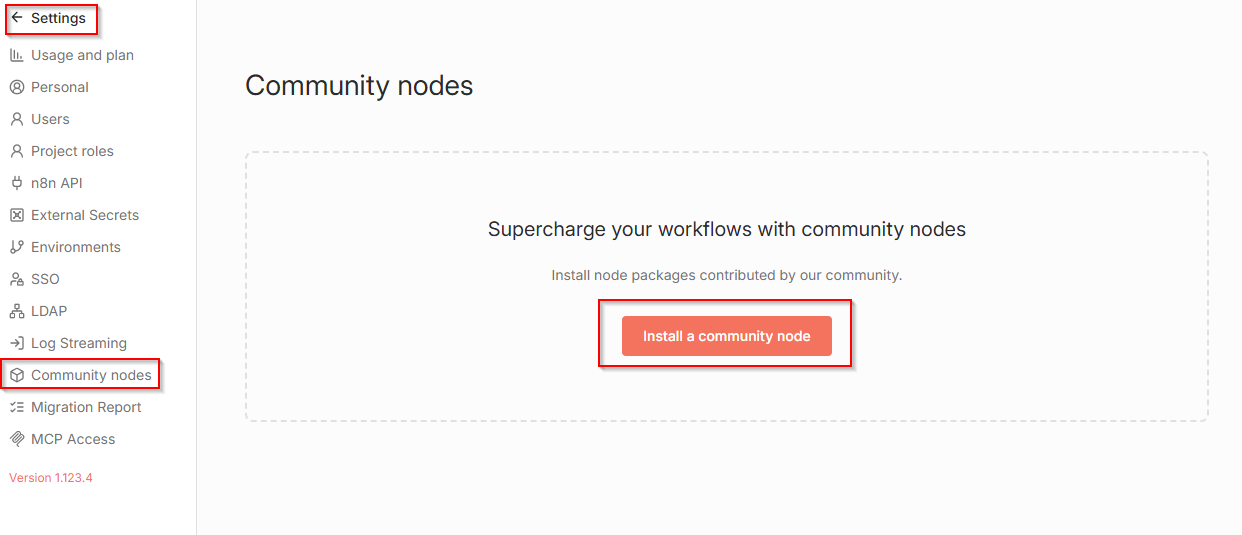 Community Nodes Page