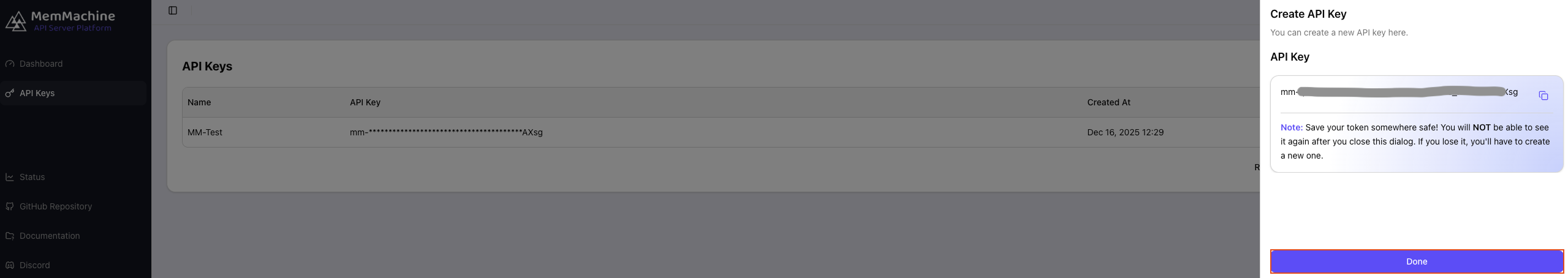 API Key Token Documentation