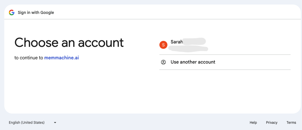 Google Account Login Page