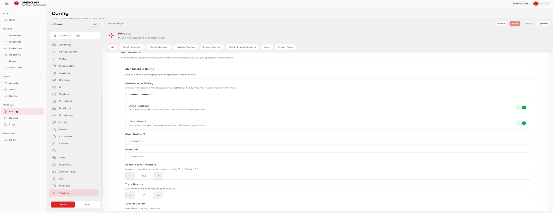 OpenClaw Configuration Dashboard