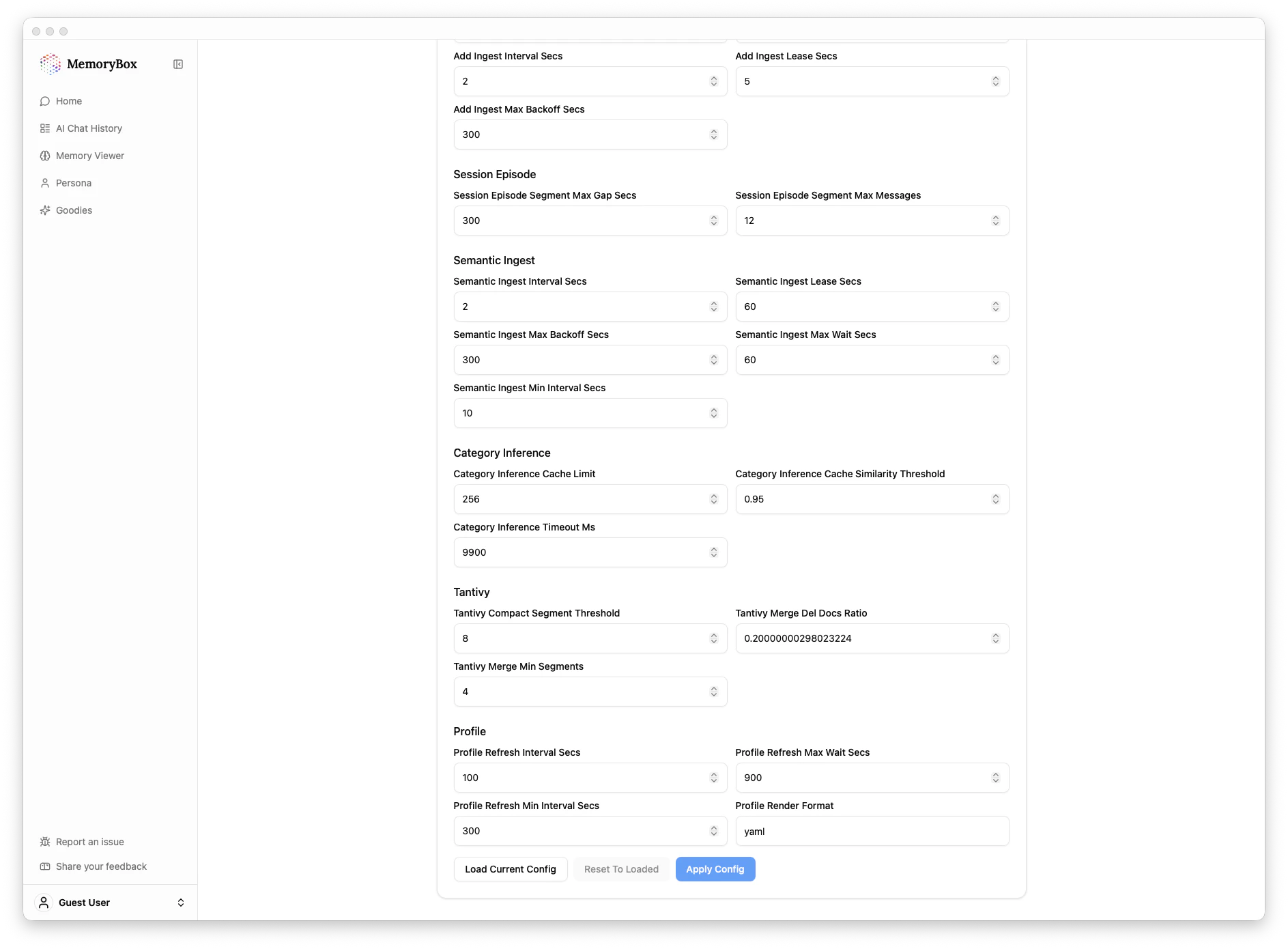 Advanced Settings Page 2