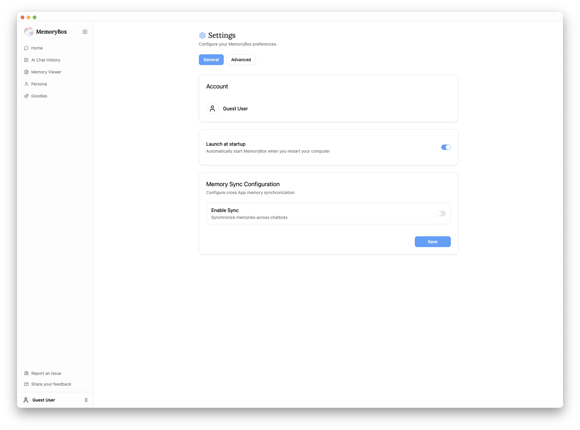 General Settings Tab