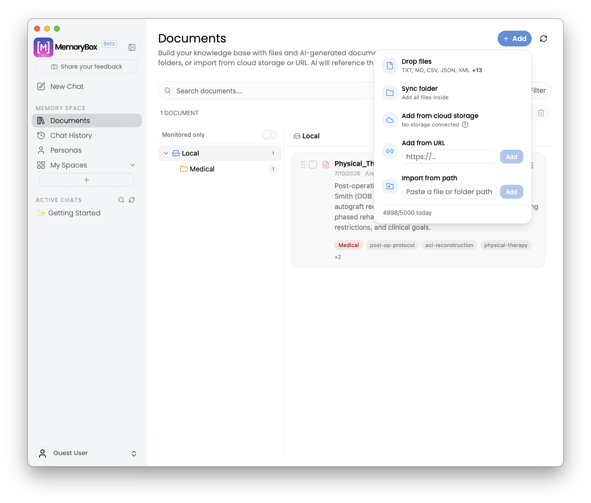 Add dropdown options overlay