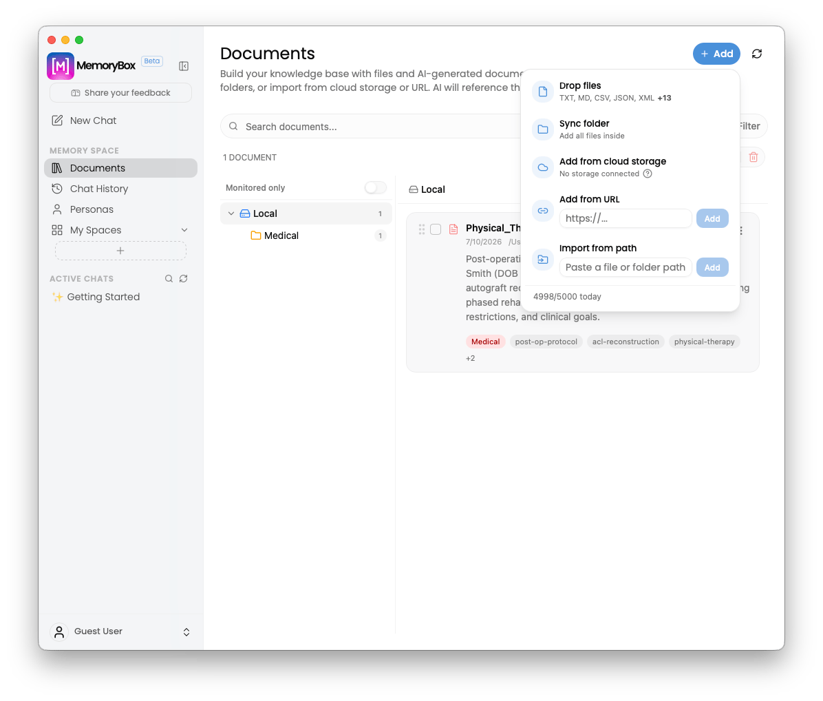 Add dropdown options overlay