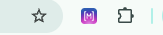Browser extension default orb status indicator
