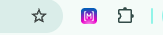 Browser extension default orb status indicator