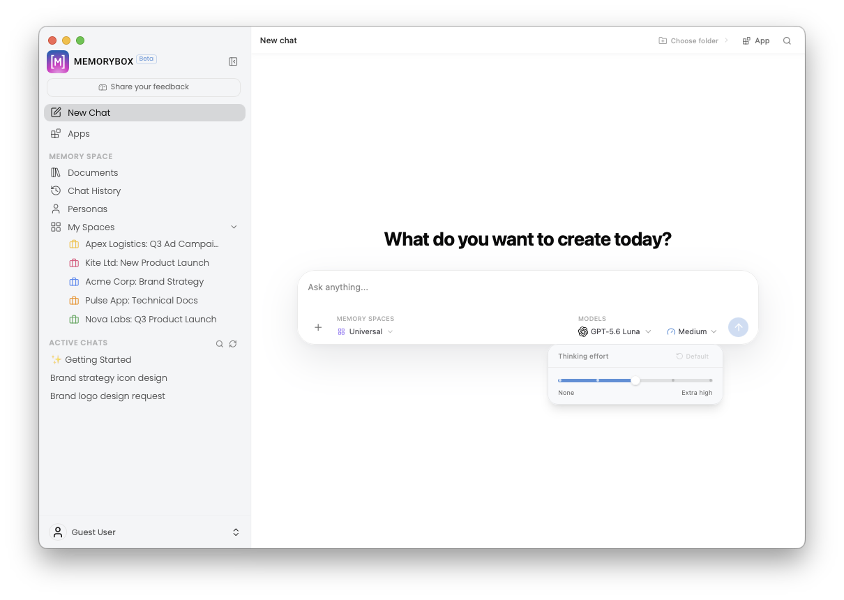 Adjusting manual thinking effort slider controls