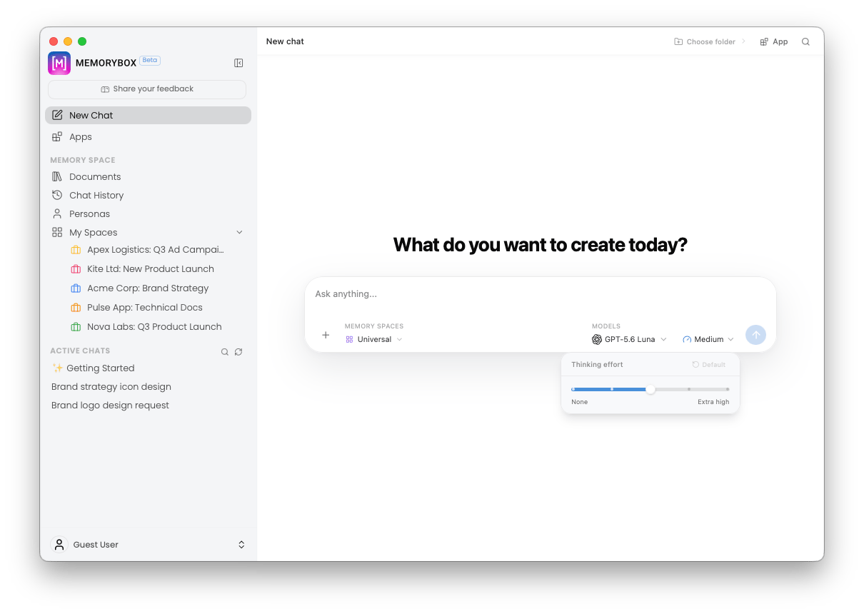 Adjusting manual thinking effort slider controls