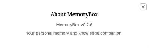 Verifying version in About menu