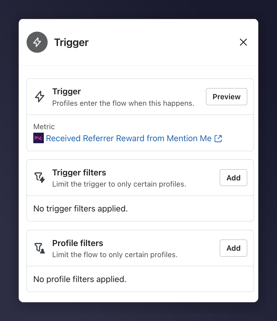 Klaviyo share again reminder flow overview