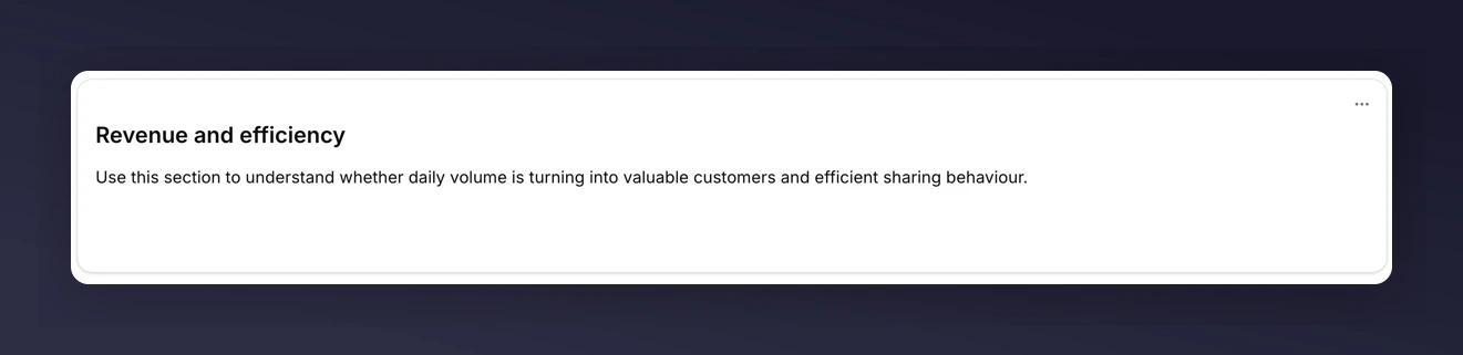 Markdown tile used as a section header