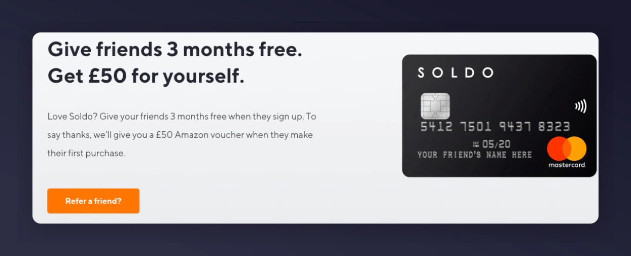 Link to overlay referral promotion example