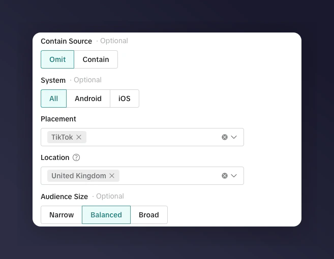 TikTok lookalike audience creation