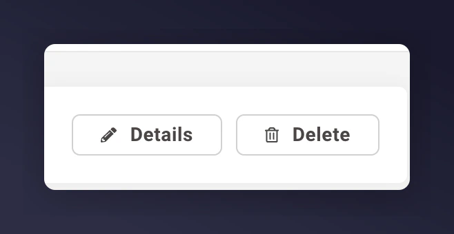 App Key details button in Feefo