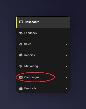 Feefo Campaigns menu showing Manage Campaigns