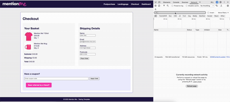Testing the referee tag in DEMO environment