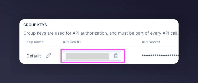 API Key and Project Token in Bloomreach