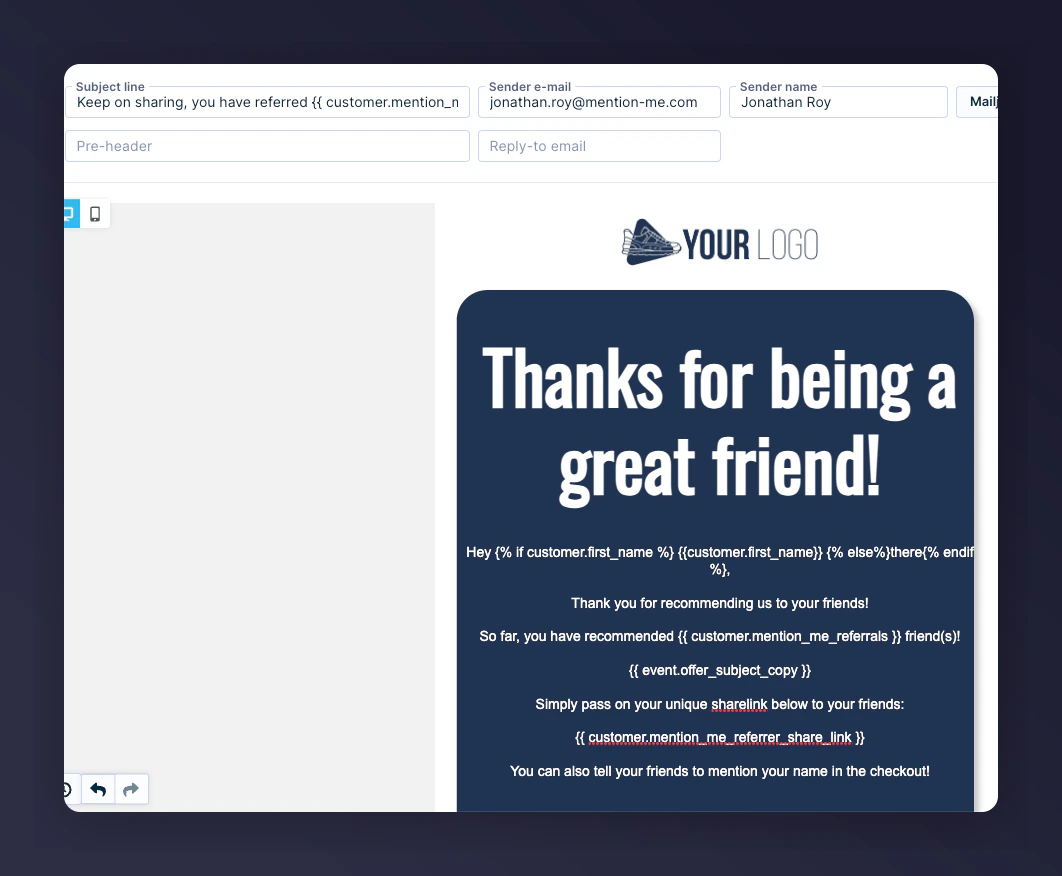 Share again reminder email 1 preview