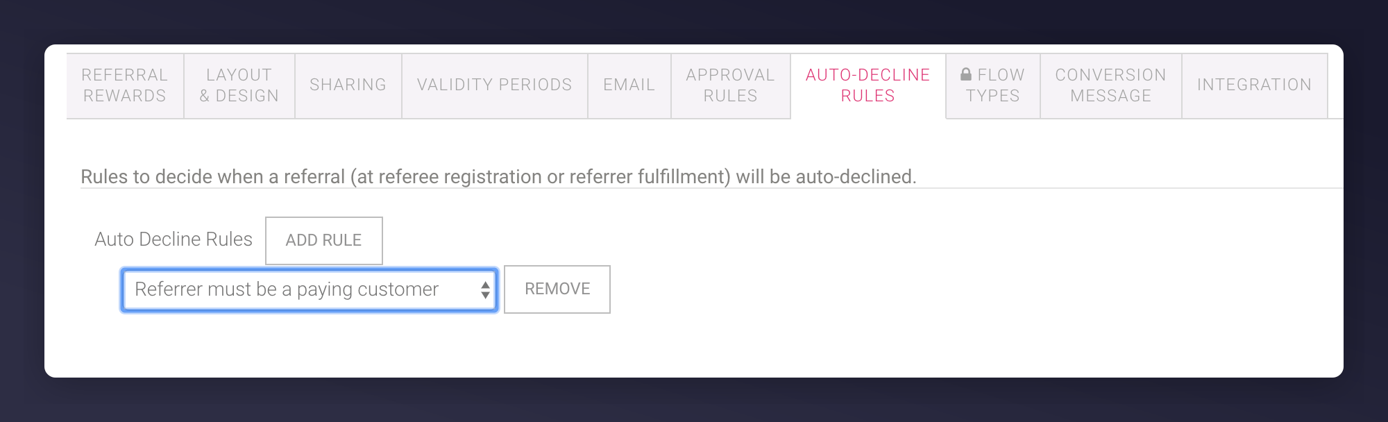 Referrer Eligibility