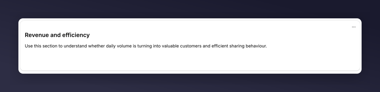 Markdown tile used as a section header