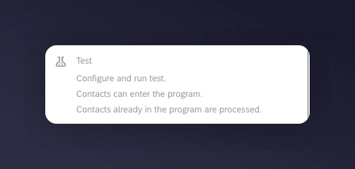 Setting Emarsys tactic status to Test