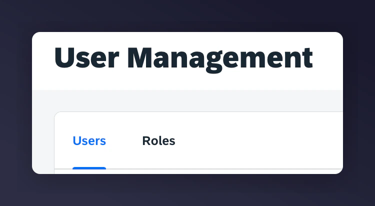 Emarsys User Management Users navigation