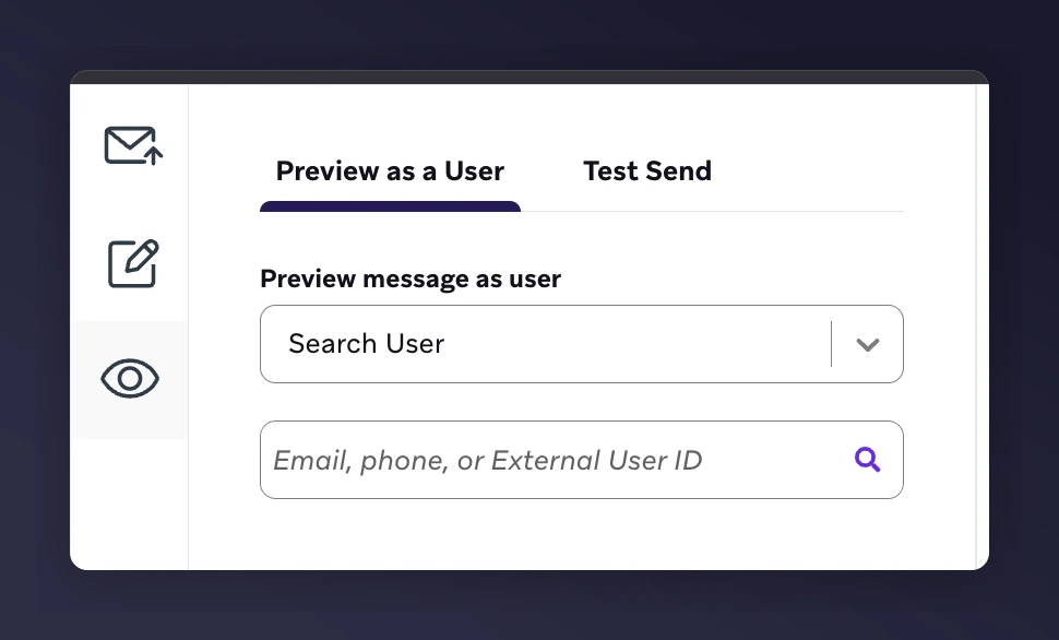 Braze canvas editor preview tab for testing email variables
