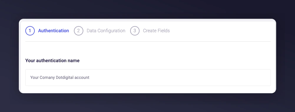 Naming the Dotdigital authentication