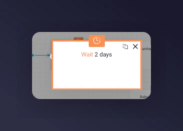 Wait delay configuration between emails