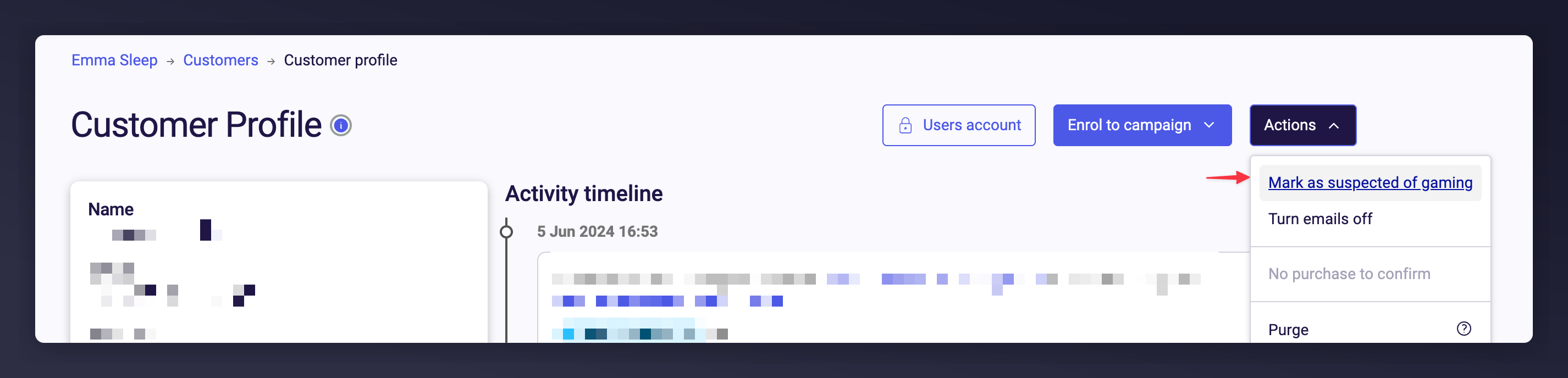 Account Blacklist