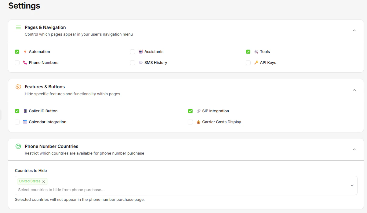 Custom Appearance Settings