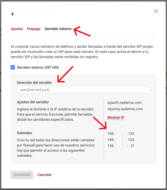 Zadarma External Services