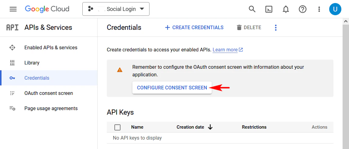 Google Credentials