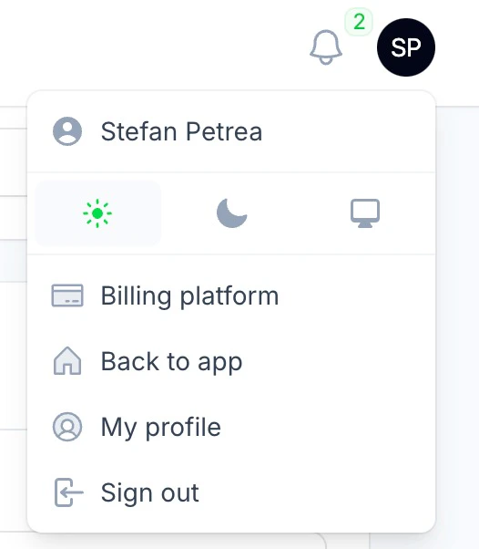 Billing Dashboard Access