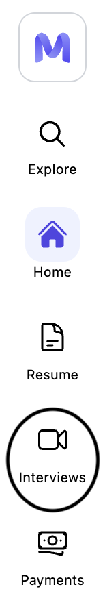 Interviews tab screenshot