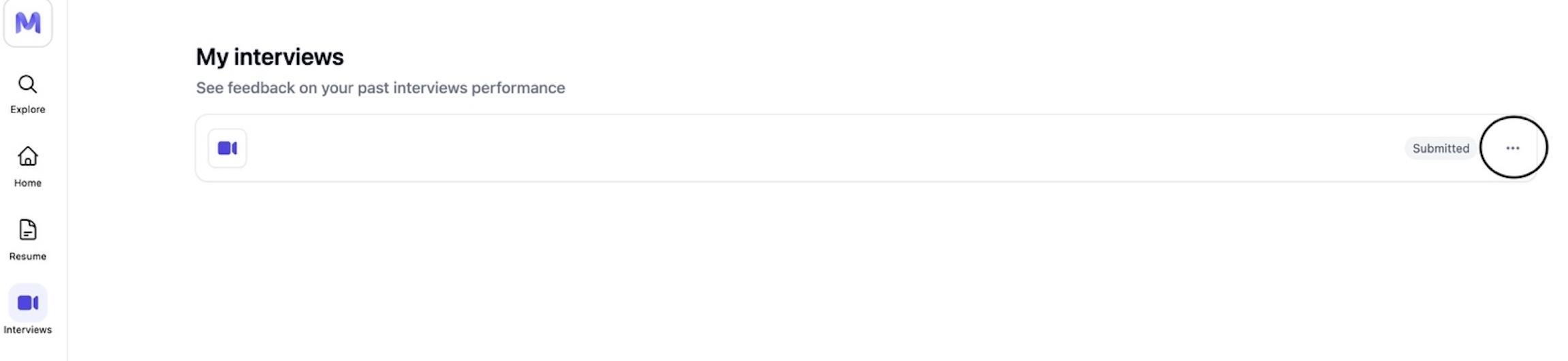 Submitted status screenshot