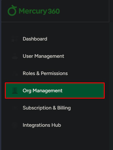 Manage Org Details 1
