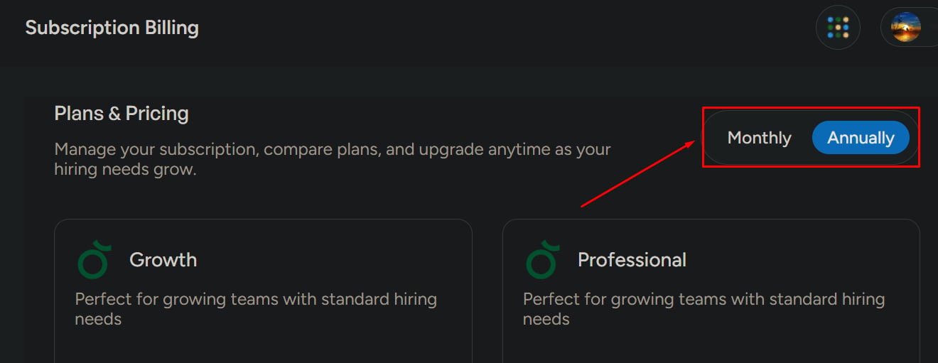 Manage Subscription 4