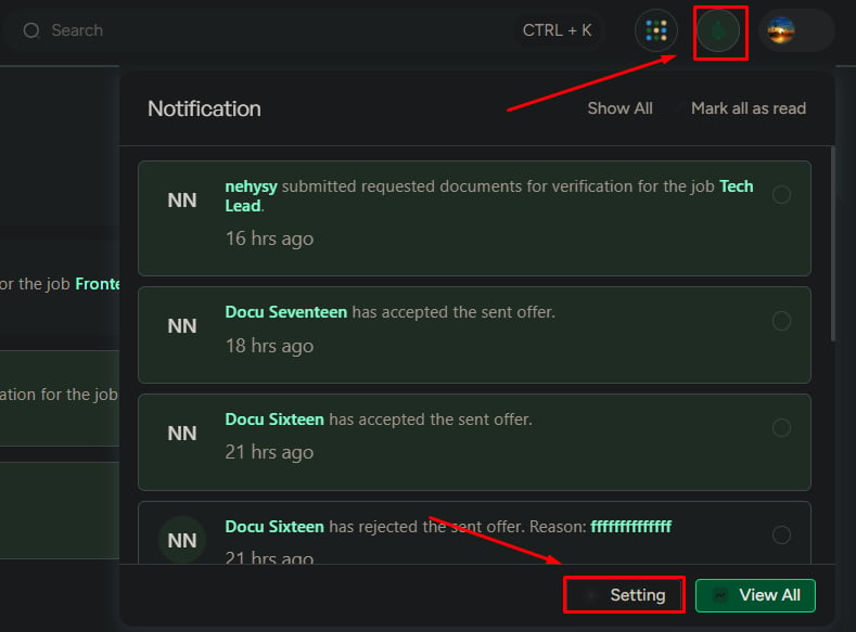 Notification 1