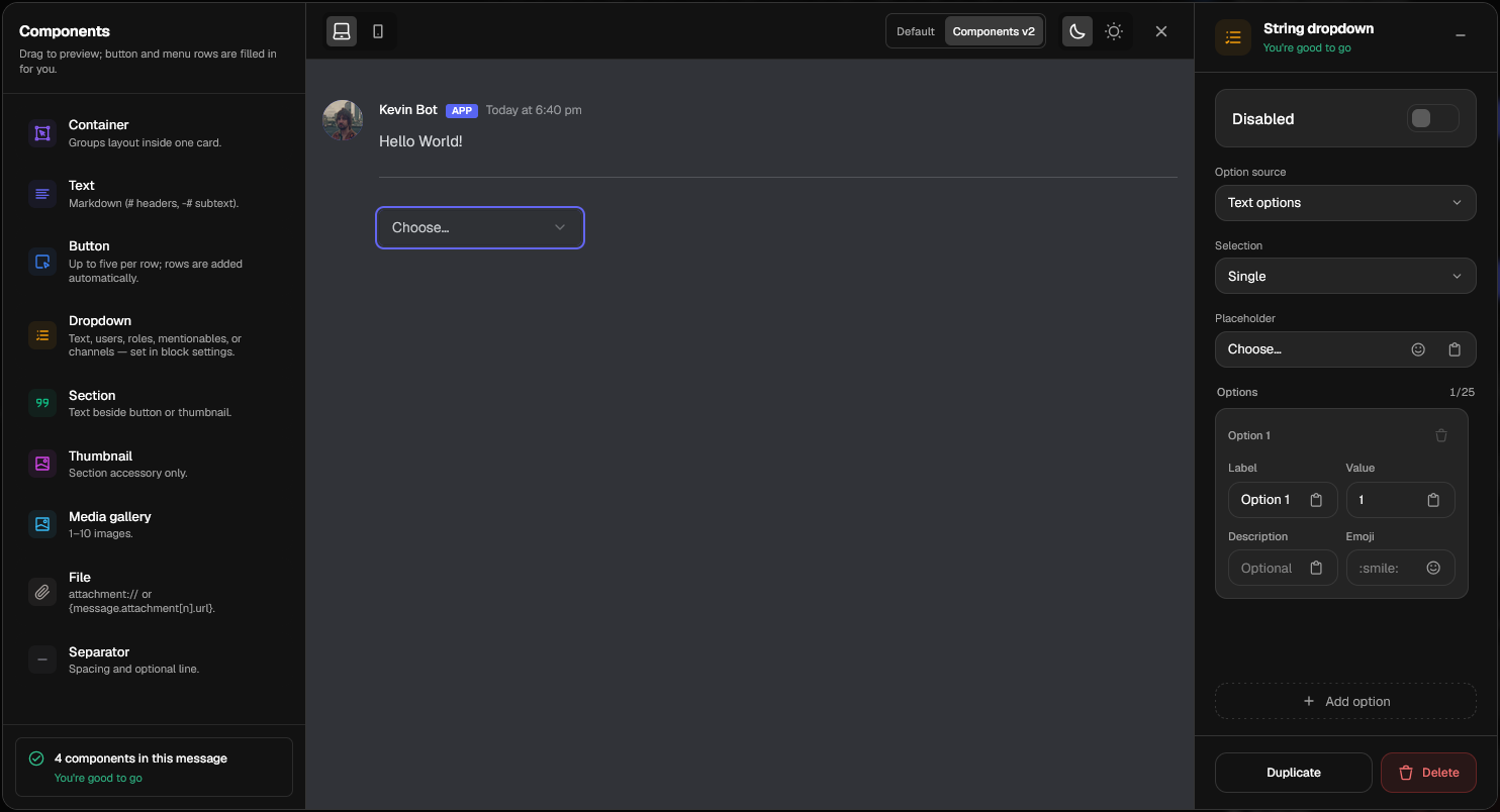 Highlighted Dropdown Component 1