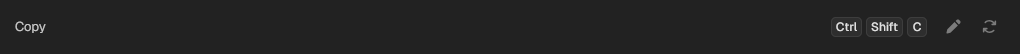 Copy Keyboard Shortcut With An Override