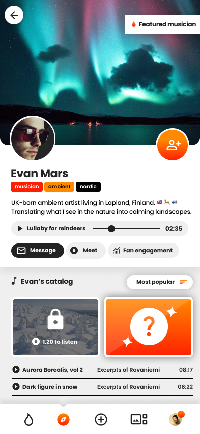 Music artist profile