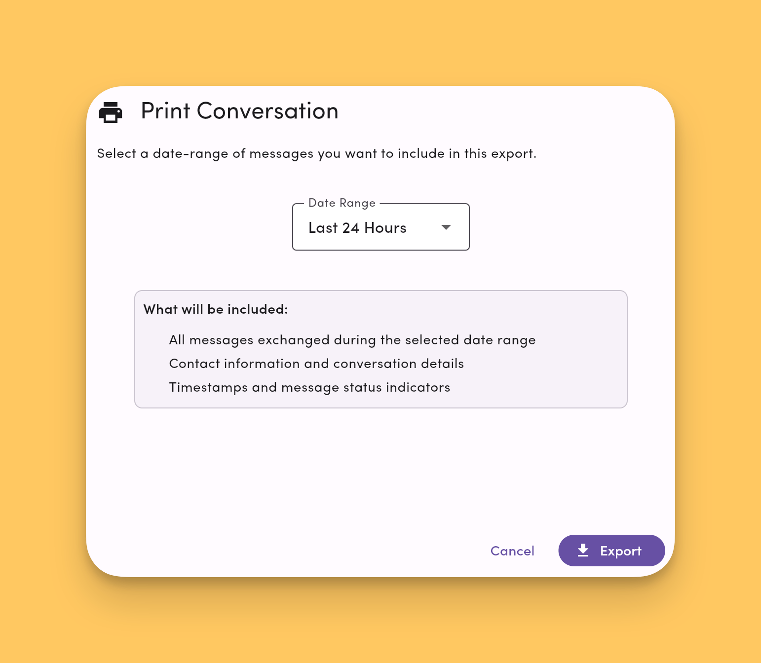 Export Conversation Thread
